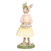 Figurina Iepuras Paste polirasina multicolora 5x6x12 cm