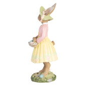 Figurina Iepuras Paste polirasina multicolora 5x6x12 cm