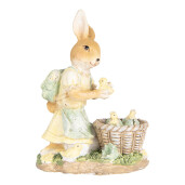 Figurina Iepuras Paste polirasina multicolora 10x6x13 cm