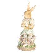 Figurina Iepuras Paste polirasina multicolora 10x6x13 cm