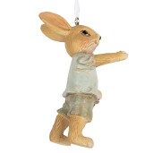 Figurina Iepuras Paste polirasina multicolora 5x4x8 cm