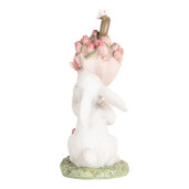 Figurina Iepuras Paste polirasina multicolora 9x7x15 cm