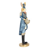 Figurina Iepuras Paste polirasina multicolora 5x5x18 cm