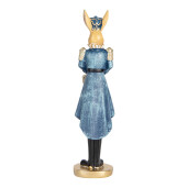 Figurina Iepuras Paste polirasina multicolora 5x5x18 cm