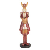 Figurina Iepuras Paste polirasina multicolora 13x12x48 cm