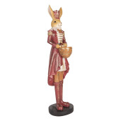 Figurina Iepuras Paste polirasina multicolora 13x12x48 cm