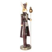 Figurina Iepuras Paste polirasina multicolora 13x12x47 cm