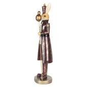 Figurina Iepuras Paste polirasina multicolora 13x12x47 cm
