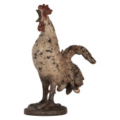 Figurina Gaina polirasina maro rosie 26x13x33 cm