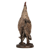 Figurina Gaina polirasina maro rosie 26x13x33 cm