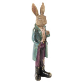 Figurina Iepuras Paste polirasina multicolora 7x6x24 cm