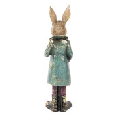 Figurina Iepuras Paste polirasina multicolora 7x6x24 cm