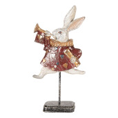 Figurina Iepuras Paste polirasina multicolora 18x7x34 cm