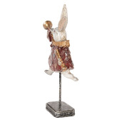 Figurina Iepuras Paste polirasina multicolora 18x7x34 cm