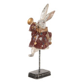 Figurina Iepuras Paste polirasina multicolora 18x7x34 cm