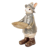 Figurina Iepuras Paste polirasina multicolora 15x19x29 cm