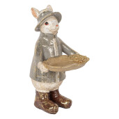 Figurina Iepuras Paste polirasina multicolora 15x19x29 cm