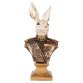 Figurina Iepuras Paste polirasina multicolora 23x16x50 cm