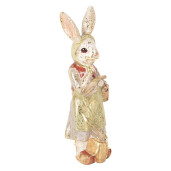 Figurina Iepuras Paste polirasina multicolora 7x6x21 cm