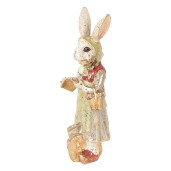 Figurina Iepuras Paste polirasina multicolora 7x6x21 cm