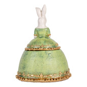 Figurina Iepuras Paste polirasina multicolora 18x15x24 cm