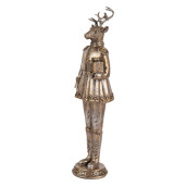 Figurina Craciun Ren polirasina aurie 11x10x38 cm