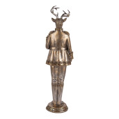 Figurina Craciun Ren polirasina aurie 11x10x38 cm