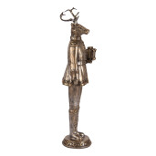 Figurina Craciun Ren polirasina aurie 11x10x38 cm