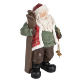 Figurina Mos Craciun polirasina multicolora 15x11x25 cm