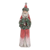 Figurina Mos Craciun polirasina multicolora 7x6x24 cm
