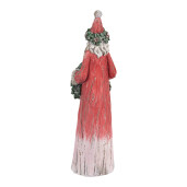 Figurina Mos Craciun polirasina multicolora 7x6x24 cm