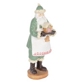 Figurina Mos Craciun Bucatar polirasina multicolora 11x11x30 cm