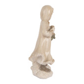 Figurina Fetita Craciun polirasina multicolora 10x7x17 cm