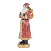 Figurina Mos Craciun polirasina multicolora 6x5x15 cm