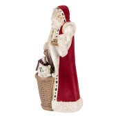 Figurina Mos Craciun polirasina multicolora 15x14x29 cm