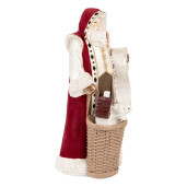 Figurina Mos Craciun polirasina multicolora 15x14x29 cm