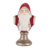 Figurina Mos Craciun polirasina multicolora 10x9x19 cm