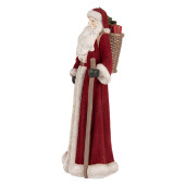 Figurina Mos Craciun polirasina multicolora 16x15x37 cm
