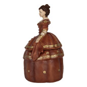 Figurina Femeie polirasina multicolora 19x16x29 cm