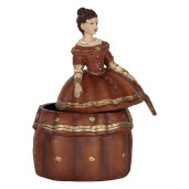 Figurina Femeie polirasina multicolora 19x16x29 cm
