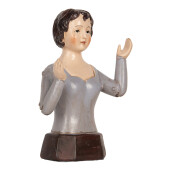 Figurina Femeie polirasina multicolora 12x9x20 cm