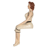Figurina Femeie polirasina multicolora 12x10x29 cm