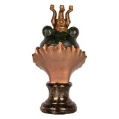 Figurina Broscuta polirasina multicolora 12x11x22 cm