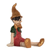 Figurina Pinochio polirasina multicolora 13x13x19 cm