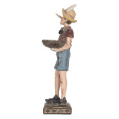 Figurina polirasina multicolora Pinochio 14x10x31 cm