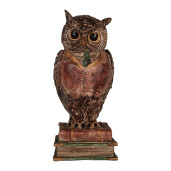 Figurina, puscutilta Bufnita polirasina multicolora 16x15x35 cm