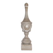 Decoratiune polirasina gri Ø 11x43 cm