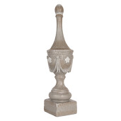Decoratiune polirasina gri Ø 11x43 cm