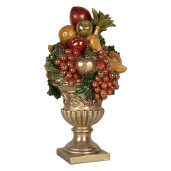 Decoratiune polirasina multicolora Fructe 25x24x44 cm