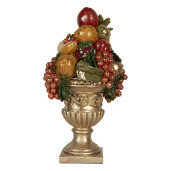 Decoratiune polirasina multicolora Fructe 25x24x44 cm